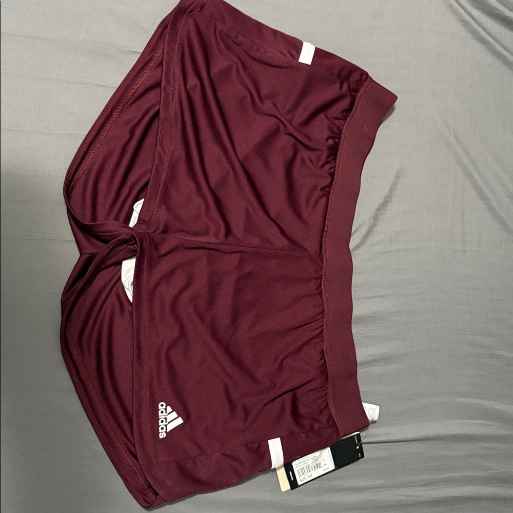 adidas Women's Athletic Shorts - Maroon